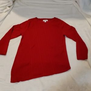 Petite Small Kim Rogers Red Sweater